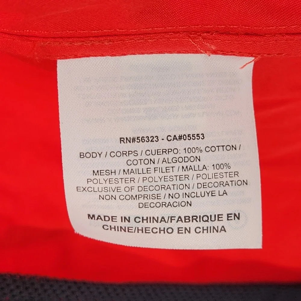 Nike 6.0 Lightweight Jacket Small Full Zip Cargo Pockets Red Orange Gorpcore‎